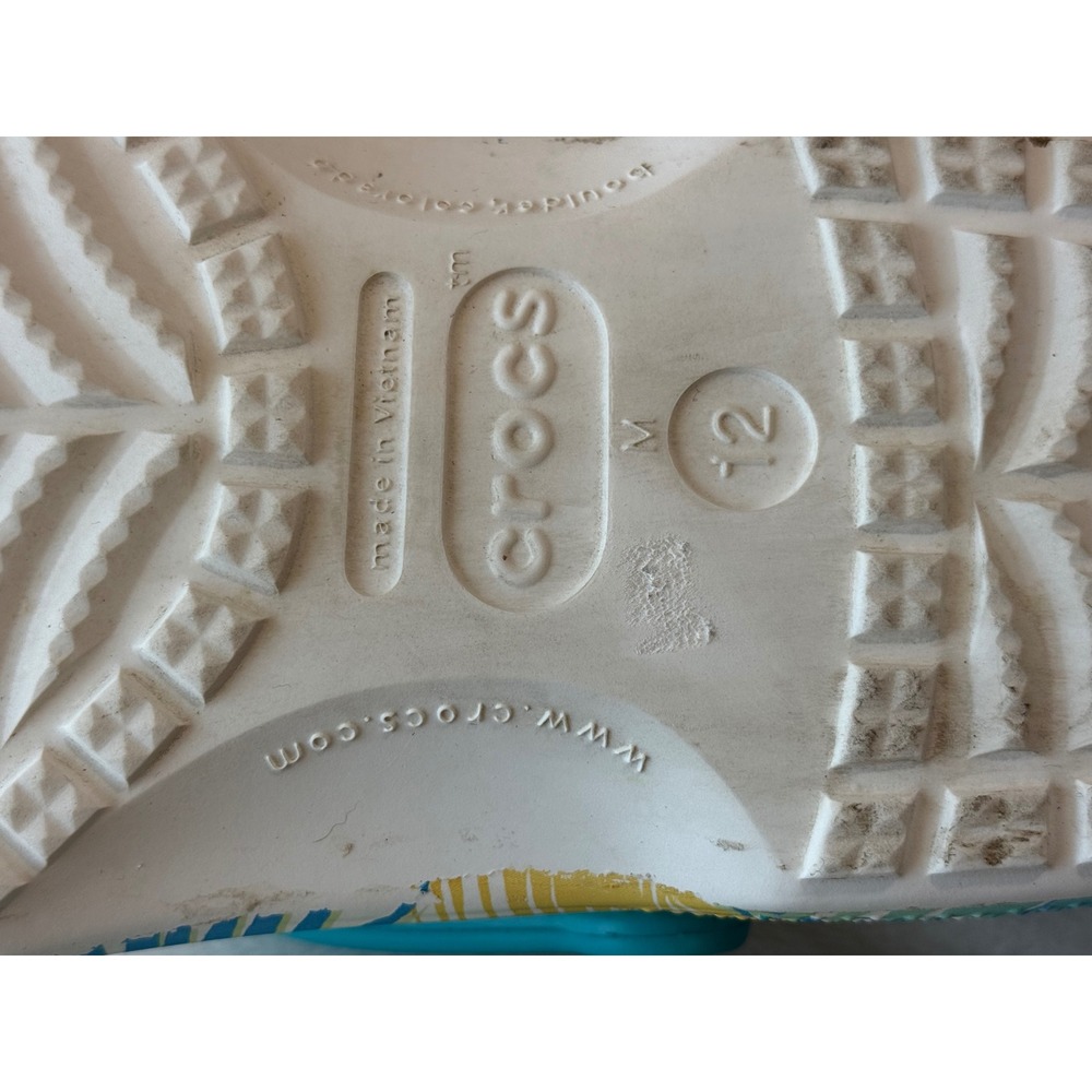 Crocs Classic Tropical Beach Resort Clogs M12 W14 Unisex Comfort Shoes - Picture 9 of 10